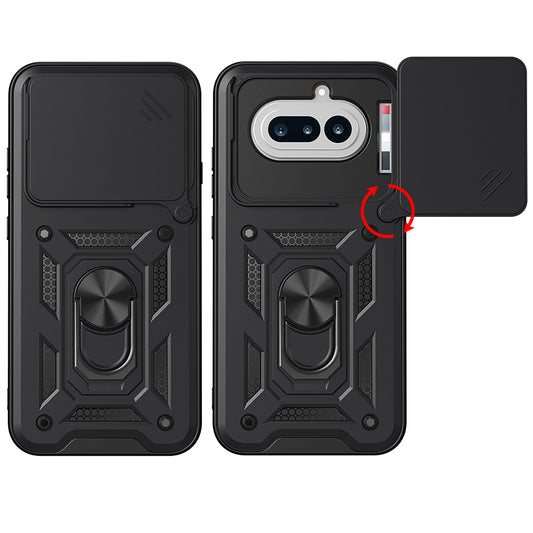 Husa pentru Nothing Phone (4a), Techsuit, CamShield, Neagra