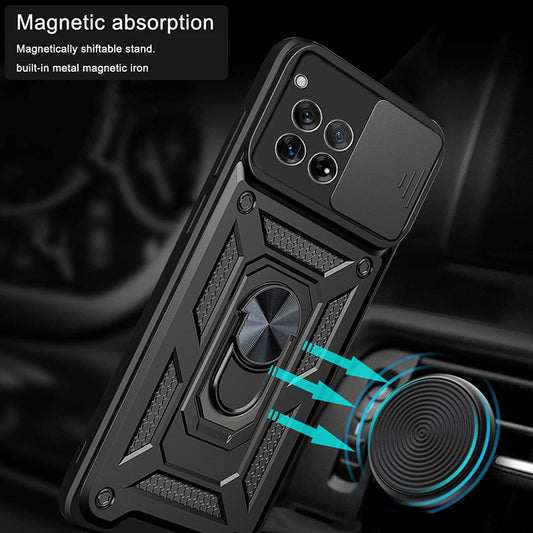 Husa pentru OnePlus 12R, Techsuit, CamShield, Neagra