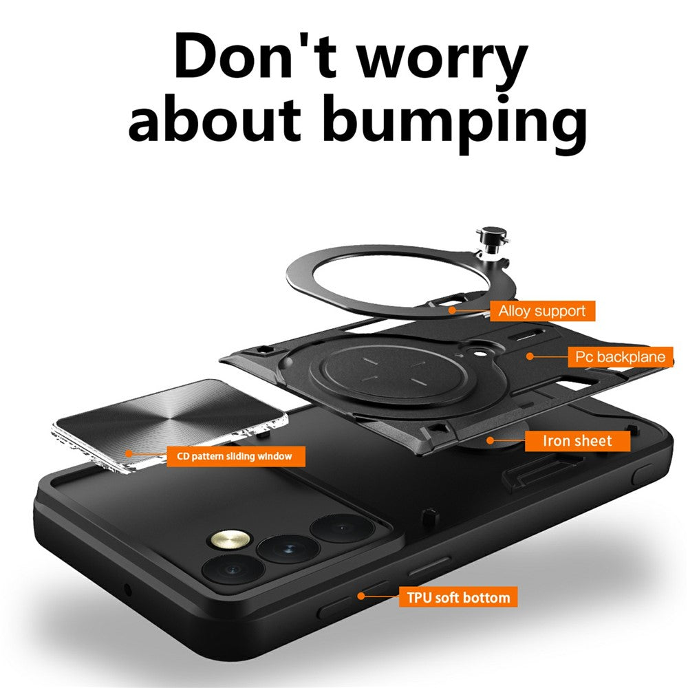 Husa pentru OnePlus 15R, Techsuit, CamGuard Pro, Neagra