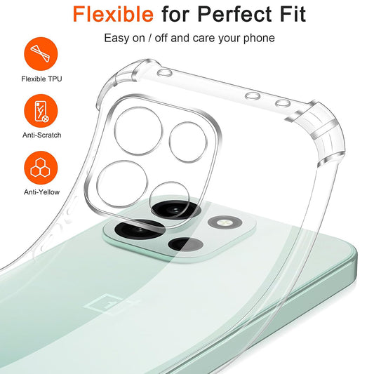 Husa pentru OnePlus Nord 6, Techsuit, Shockproof Clear, Transparenta