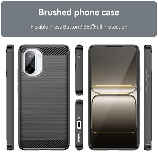 Husa pentru OnePlus Nord CE5, Techsuit, Carbon, Neagra