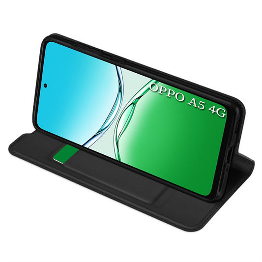 Husa pentru Oppo A5 4G / A5 5G, Techsuit, Magskin Book, Neagra