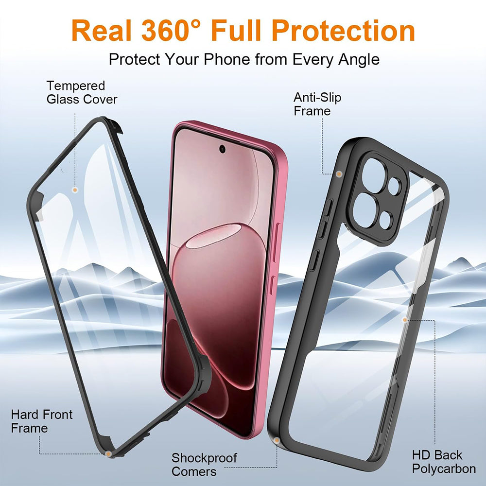 Husa pentru Oppo A6 Pro 5G / A6 Pro 4G, Techsuit, ColorVerse 360, Neagra