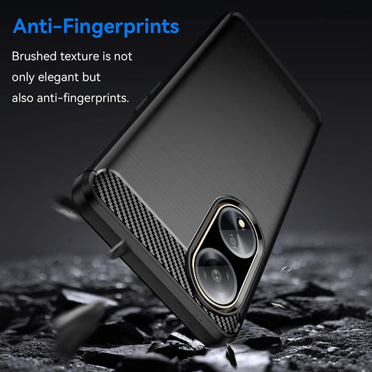 Husa pentru Oppo A98, Techsuit, Carbon, Neagra