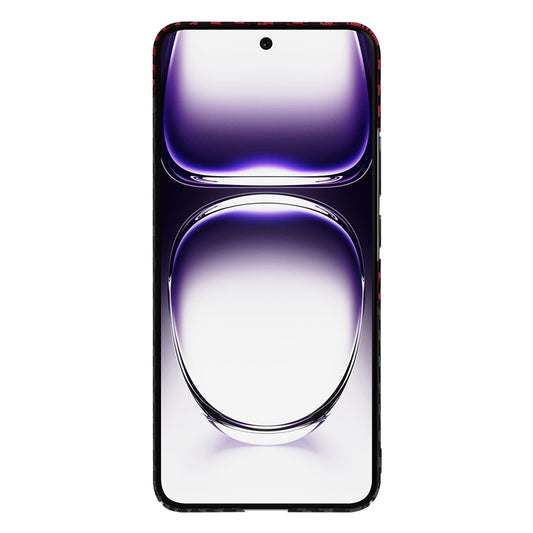 Husa pentru Oppo Reno12, Techsuit, Carbonite FiberShell, Neagra Rosie