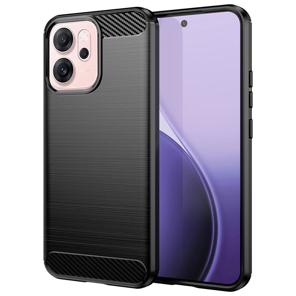 Husa pentru Oppo Reno14 F, Techsuit, Carbon, Neagra