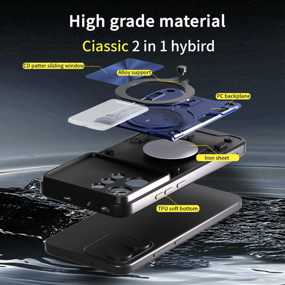 Husa pentru Oppo Reno14 Pro, Techsuit, CamGuard Pro, Neagra