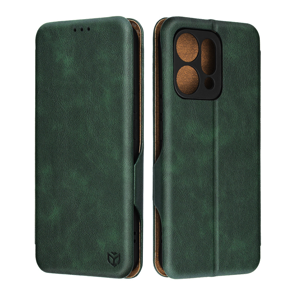 Husa pentru Oppo Reno14, Techsuit, Safe Wallet Plus, Verde