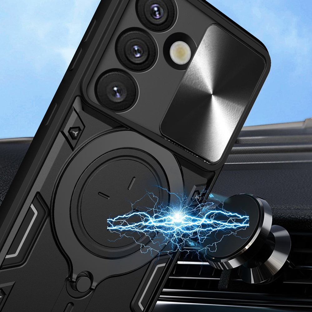 Husa pentru Oppo Reno15 Pro, Techsuit, CamGuard Pro, Neagra