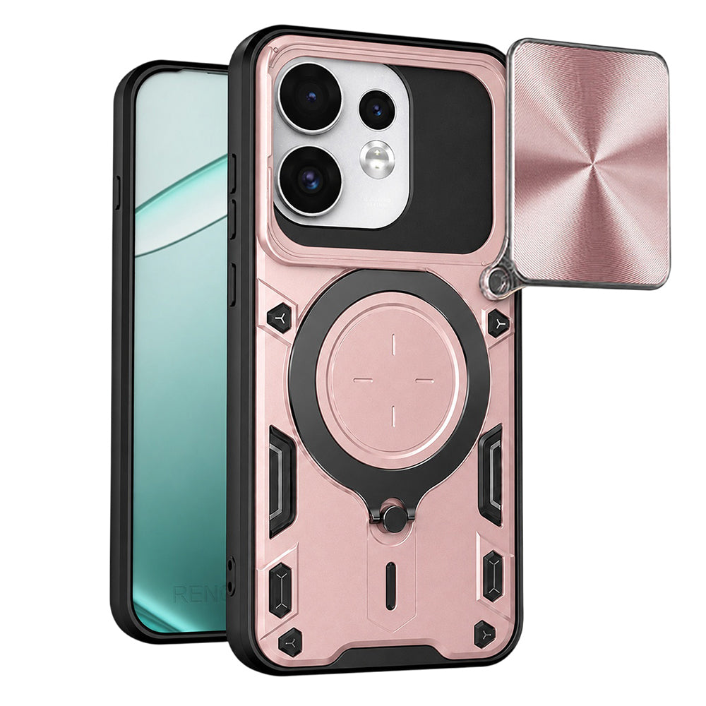Husa pentru Oppo Reno16 / Reno16 Pro, Techsuit, CamGuard Pro, Roz Aurie