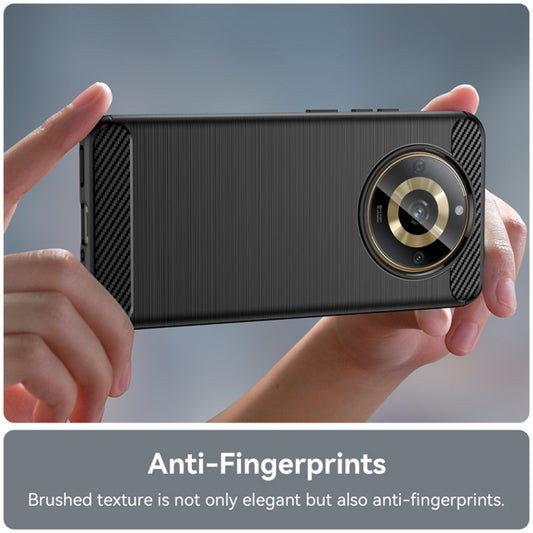 Husa pentru Realme 11 4G, Techsuit, Carbon, Neagra