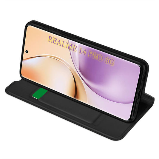 Husa pentru Realme 14 Pro, Techsuit, Magskin Book, Neagra