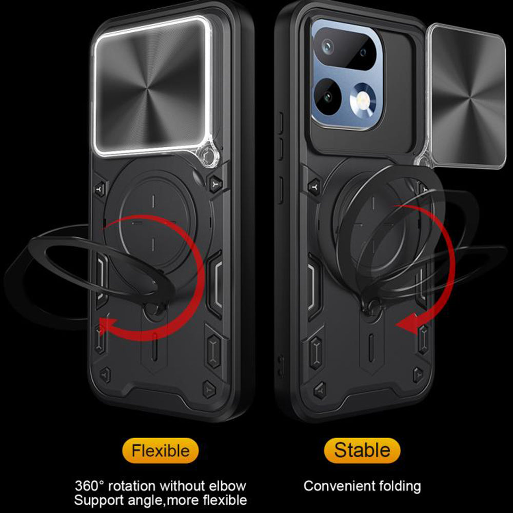 Husa pentru Realme 16 Pro+, Techsuit, CamGuard Pro, Neagra