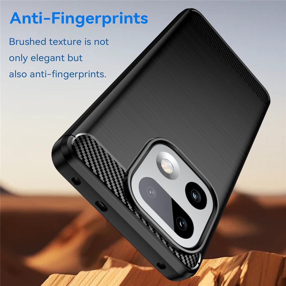 Husa pentru Realme 16 Pro+, Techsuit, Carbon, Neagra