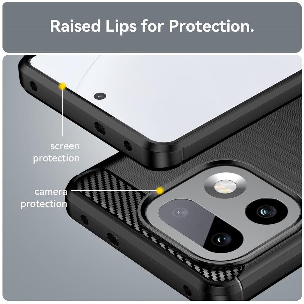 Husa pentru Realme 16 Pro+, Techsuit, Carbon, Neagra