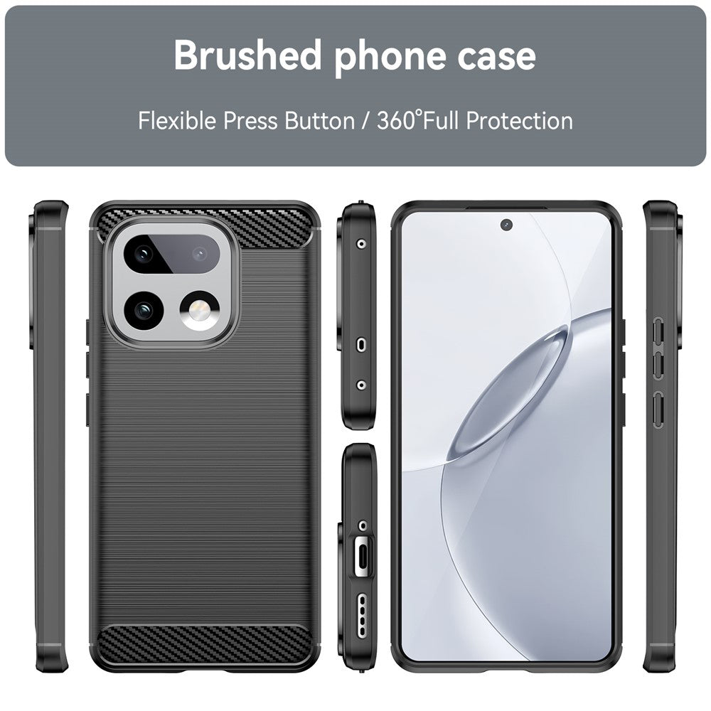 Husa pentru Realme 16 Pro+, Techsuit, Carbon, Neagra