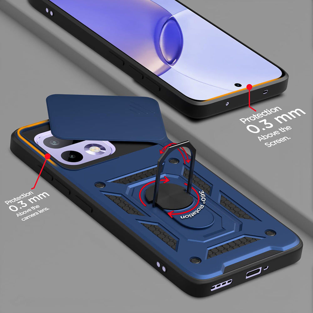 Husa pentru Realme 16 Pro, Techsuit, CamShield, Albastra
