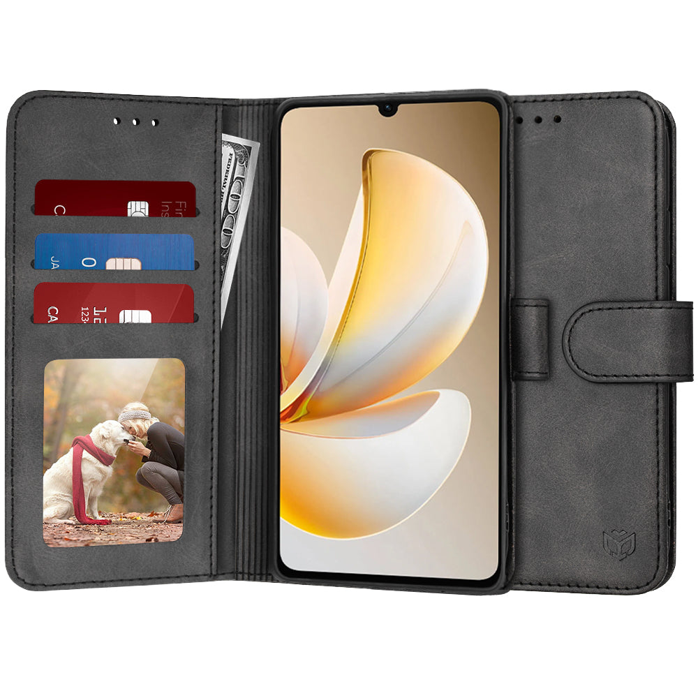 Husa pentru Realme Note 70T, Techsuit, Diary Book, Neagra