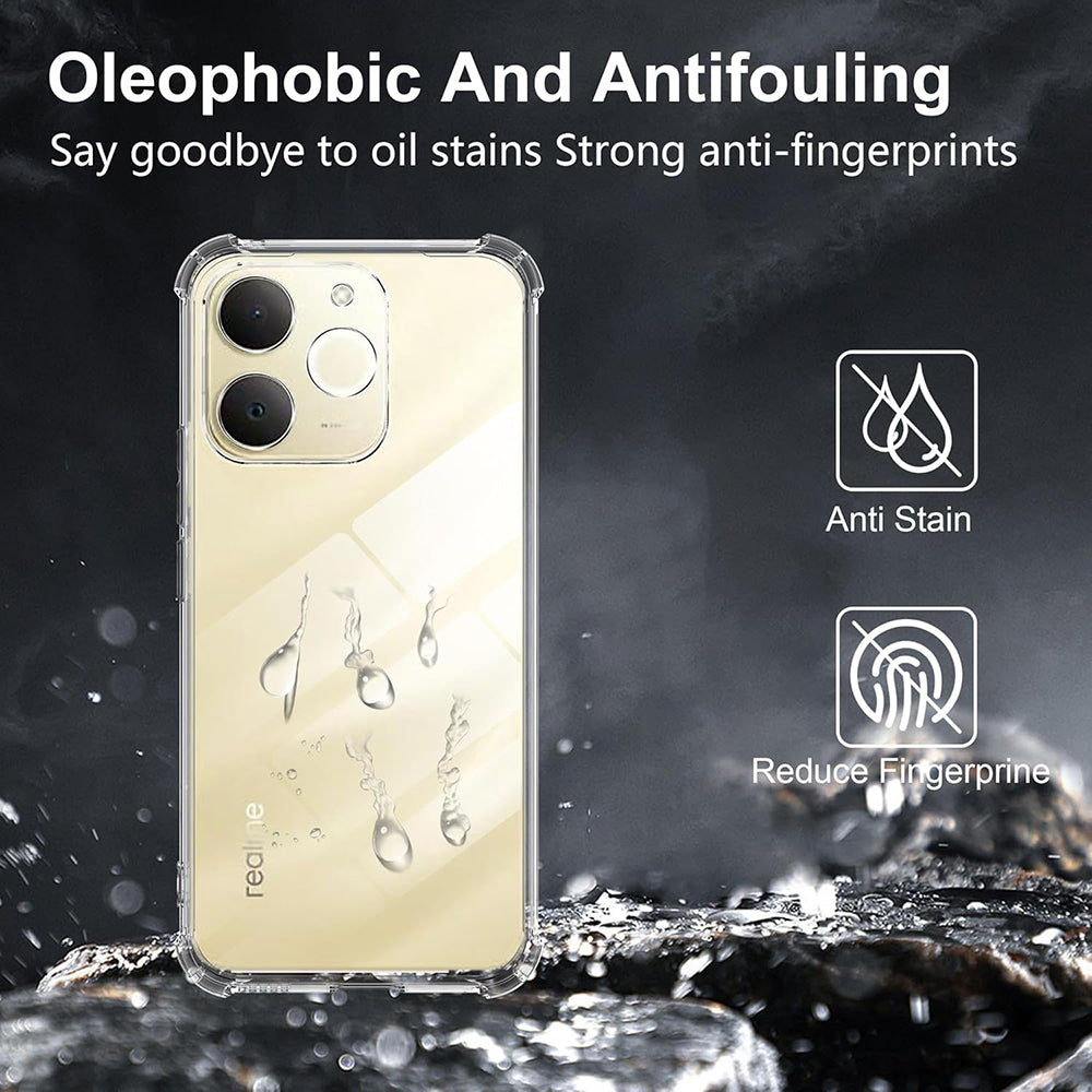 Husa pentru Realme Note 70T, Techsuit, Shockproof Clear, Transparenta