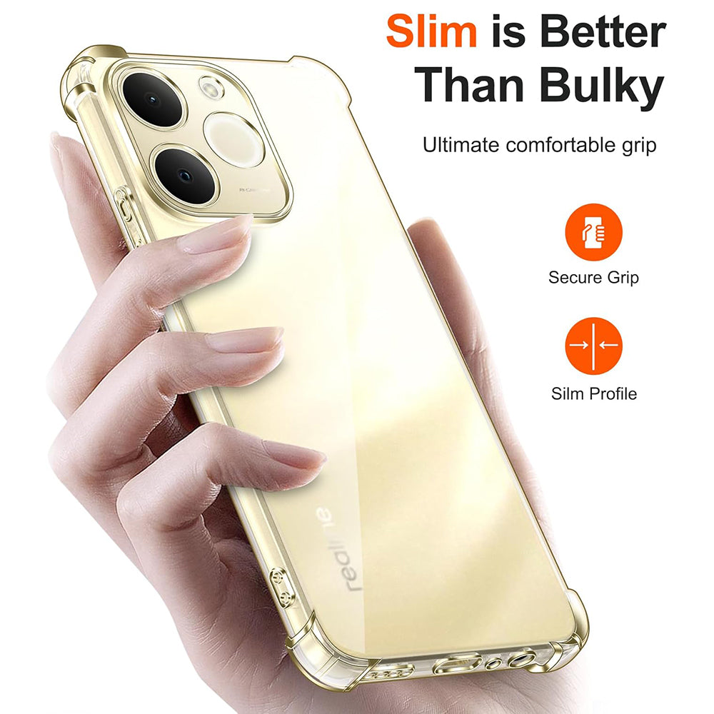 Husa pentru Realme Note 70T, Techsuit, Shockproof Clear, Transparenta