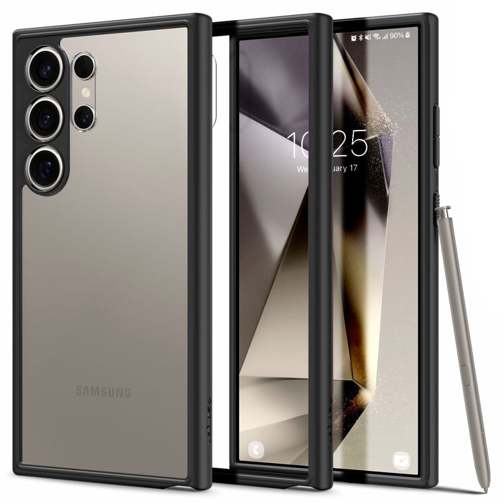 Husa pentru Samsung Galaxy S24 Ultra S928, Spigen, Ultra Hybrid, Neagra Mata ACS07295