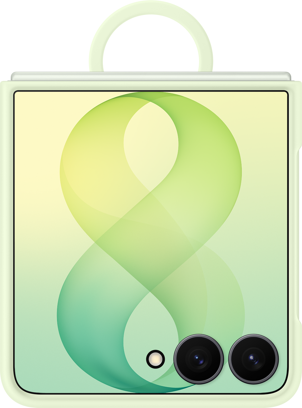Husa pentru Samsung Galaxy Z Flip8 F776, Silicone Ring Magnet, Verde EF-EF776CGEGWW