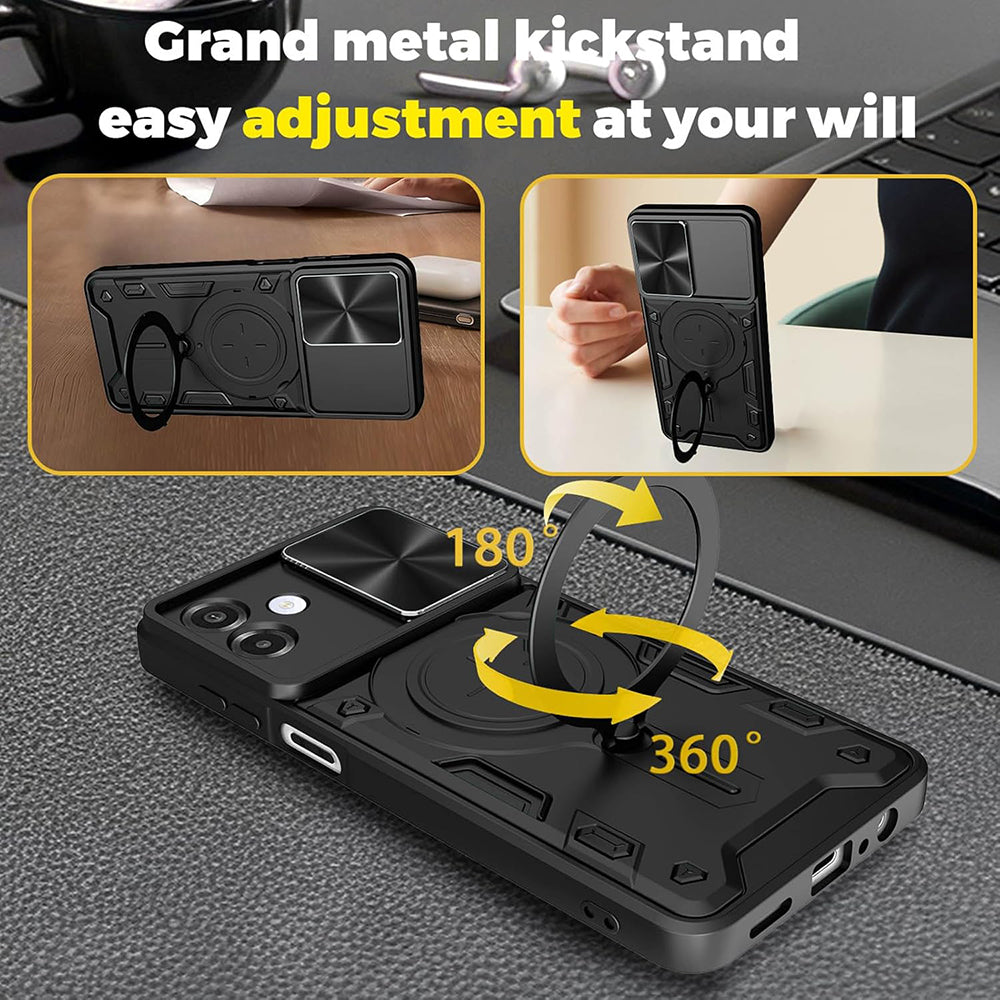 Husa pentru Samsung Galaxy A07 4G A075, Techsuit, CamGuard Pro, Albastra