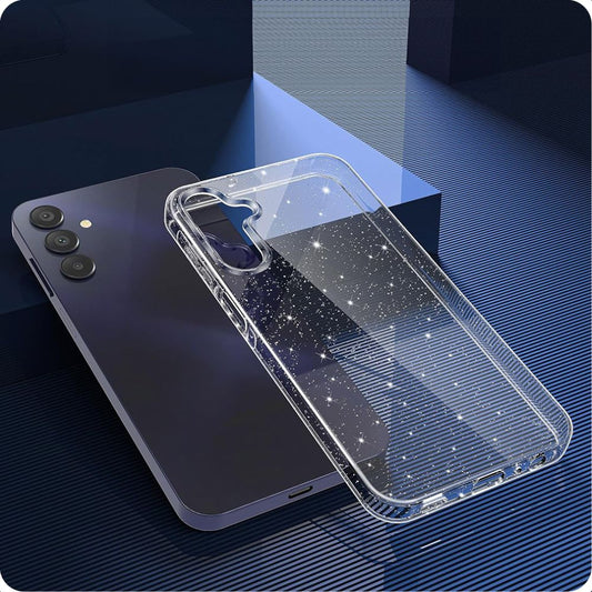 Husa pentru Samsung Galaxy A15 5G A156 / A15 A155, Techsuit, SparkleSkin, Transparenta