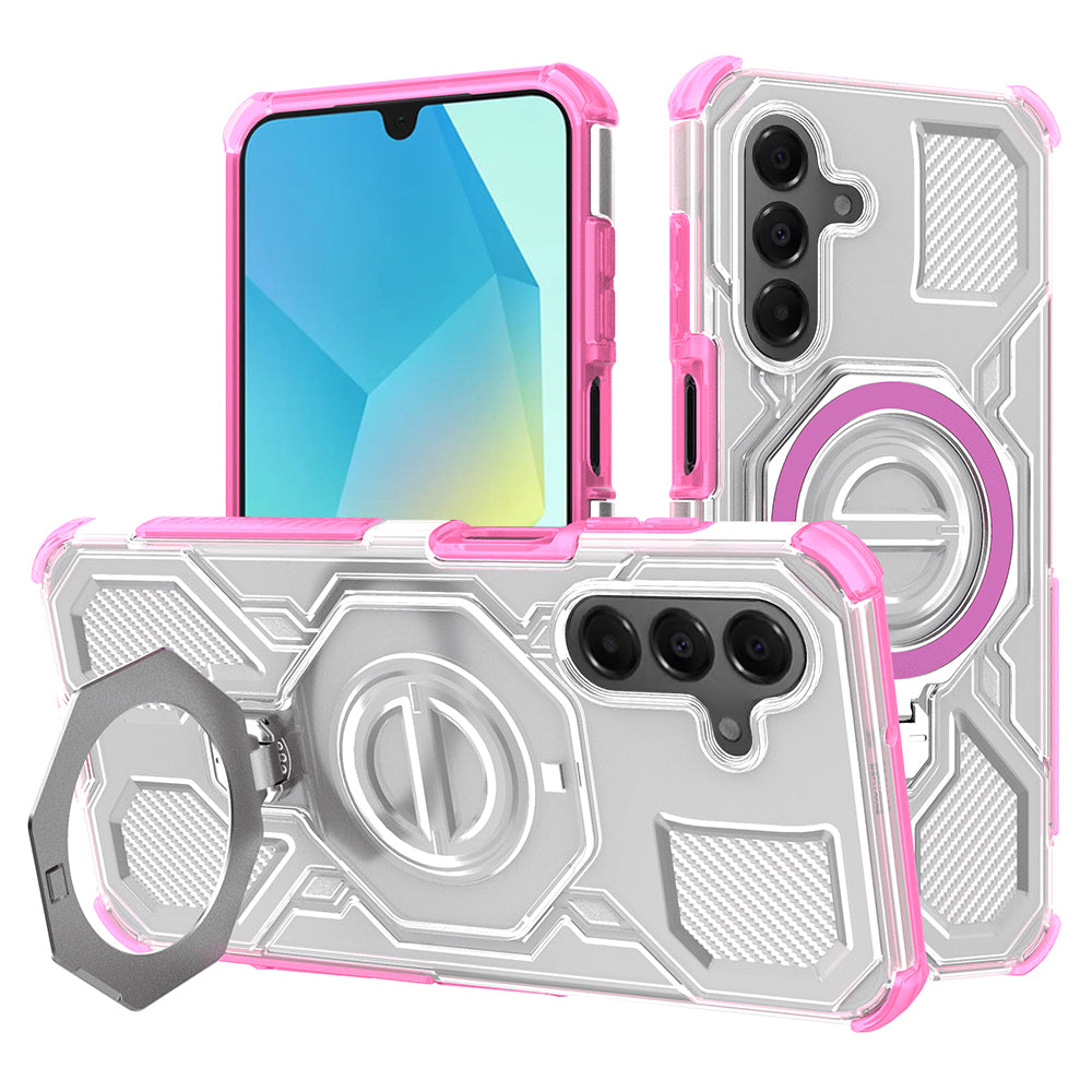 Husa pentru Samsung Galaxy A16 5G A166 / A16 4G A165, Techsuit, Carbon Shield Pro, Roz