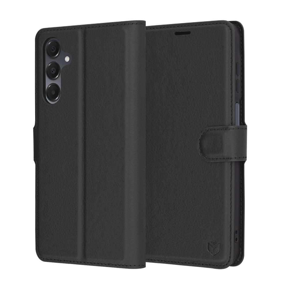 Husa pentru Samsung Galaxy A16 5G A166 / A16 4G A165, Techsuit, Leather Folio, Neagra