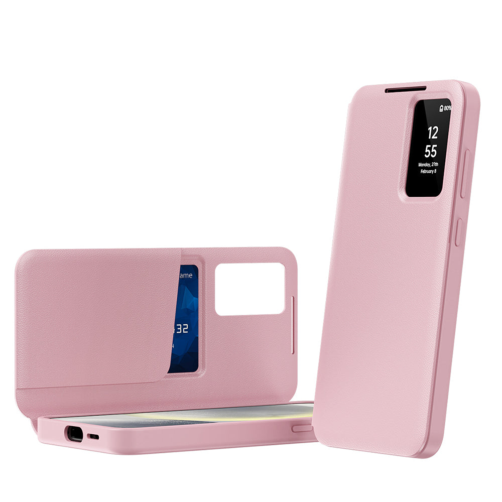 Husa pentru Samsung Galaxy A16 5G A166 / A16 4G A165, Techsuit, SmartView, Roz
