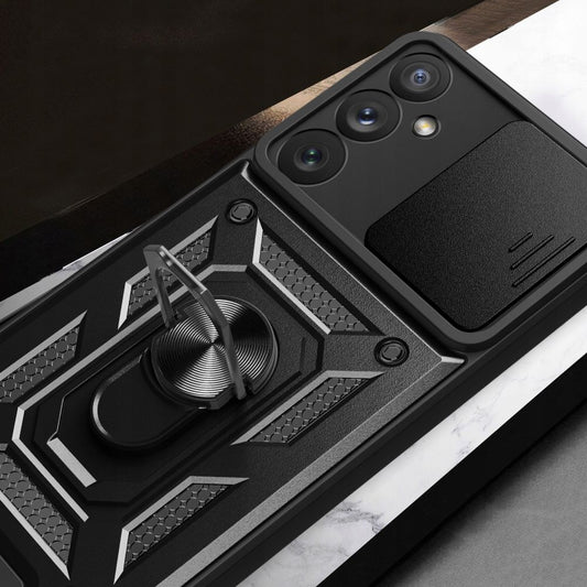 Husa pentru Samsung Galaxy A24 4G A245, Techsuit, CamShield, Neagra