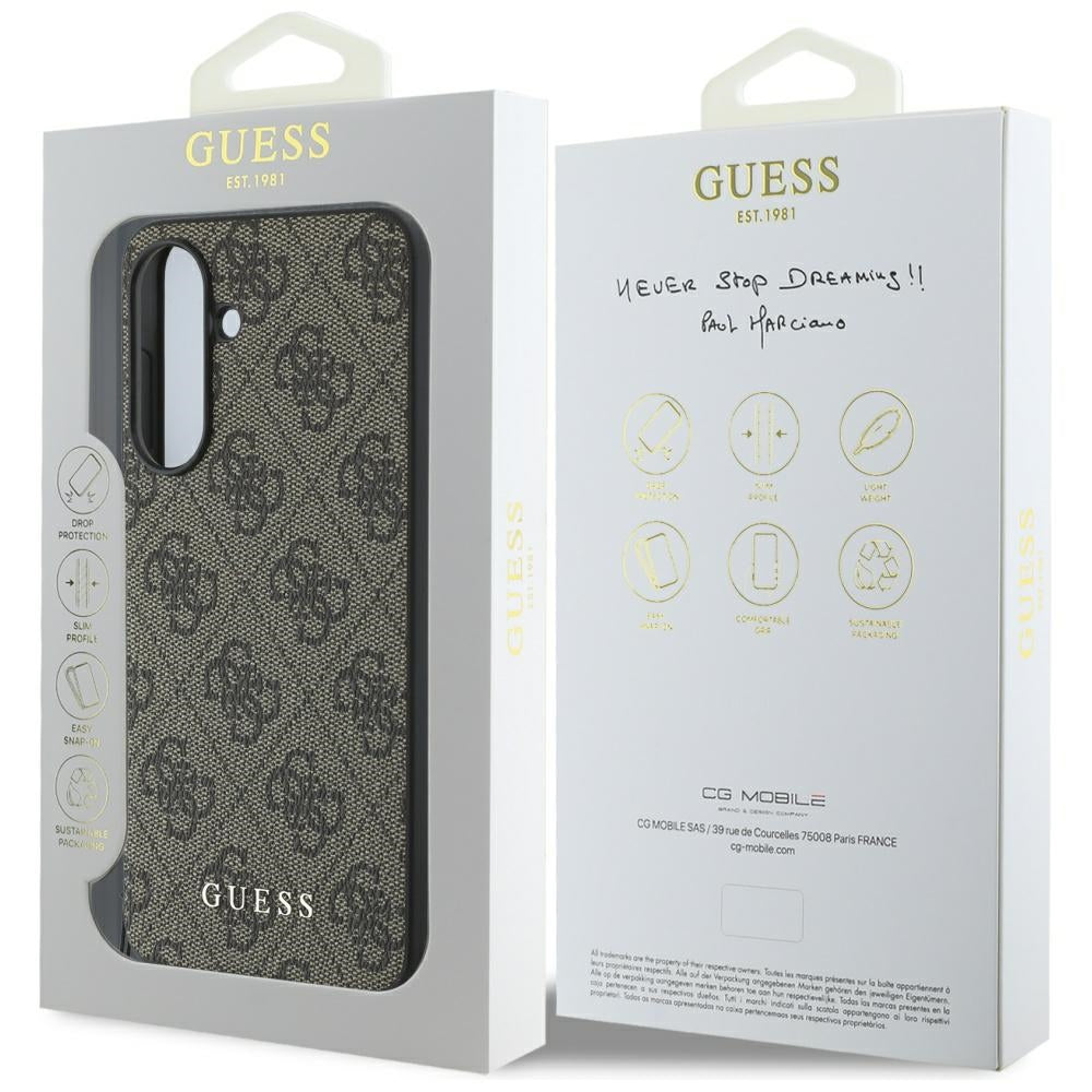 Husa pentru Samsung Galaxy A36 A366, Guess, 4G Charm, Maro