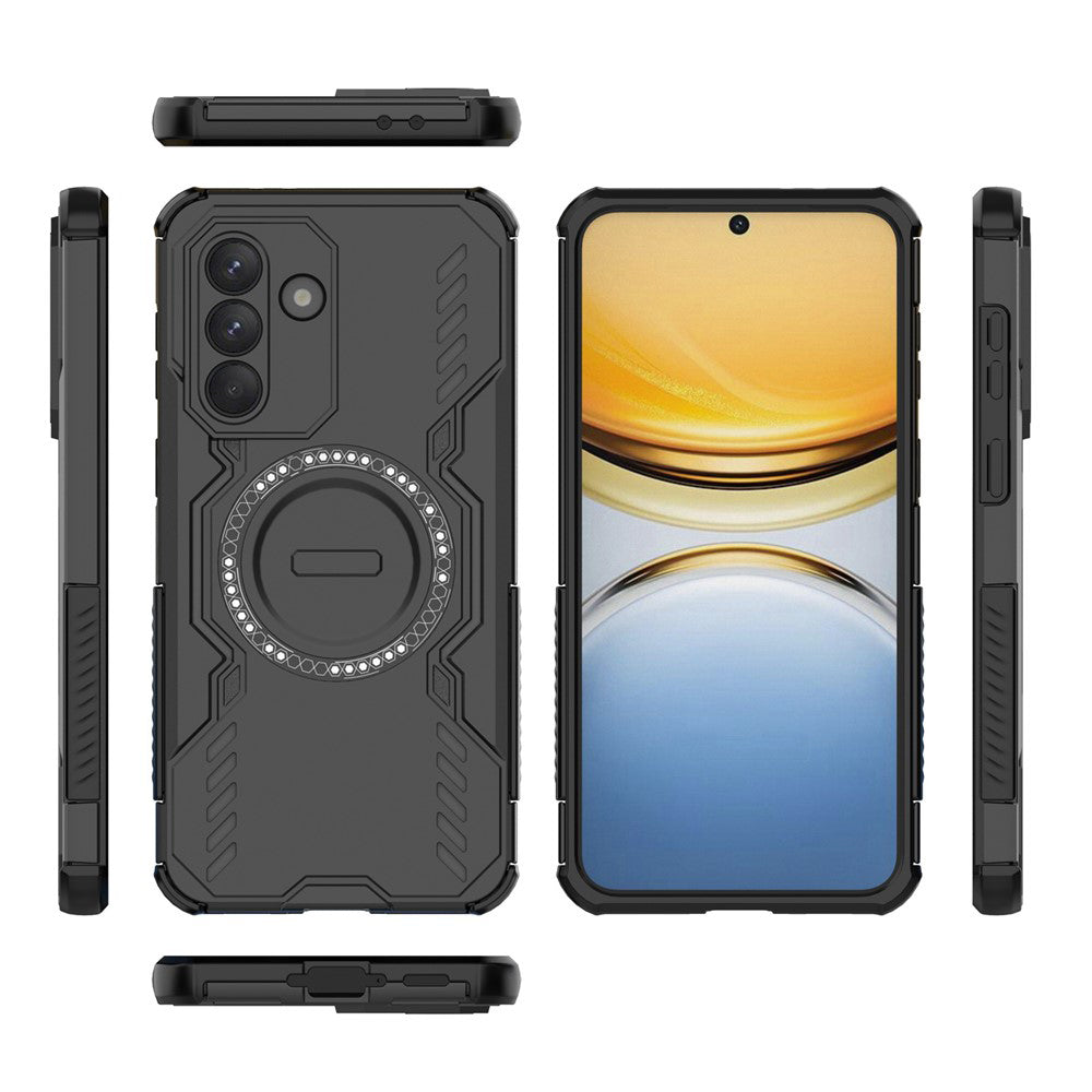 Husa MagSafe pentru Samsung Galaxy A37 5G, Techsuit, ArmorMag, Neagra
