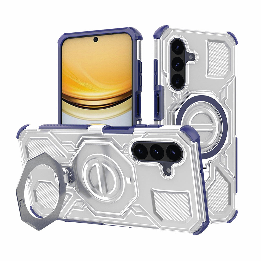 Husa pentru Samsung Galaxy A37 5G, Techsuit, Carbon Shield Pro, Albastra