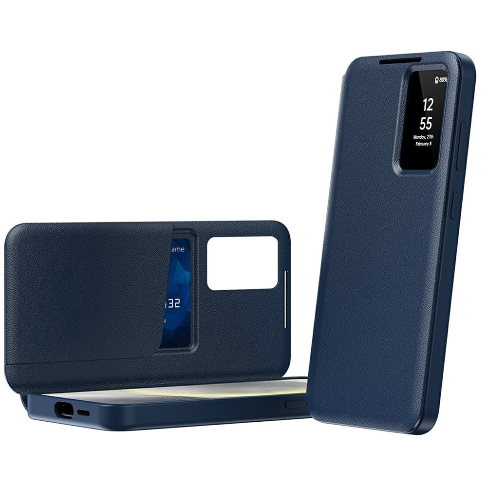 Husa pentru Samsung Galaxy A37 5G, Techsuit, SmartView, Albastra