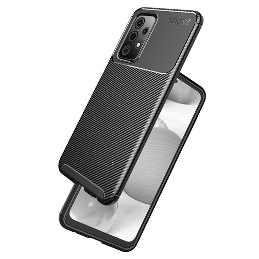 Husa pentru Samsung Galaxy A52s 5G A528 / A52 5G A526 / A52 A525, Techsuit, CarbonFiber, Neagra