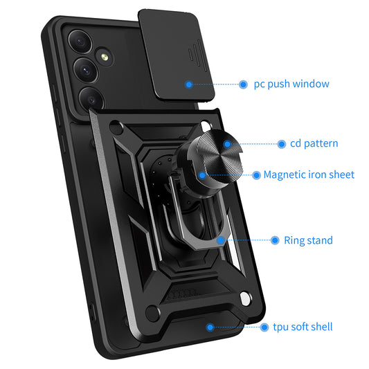 Husa pentru Samsung Galaxy A55 5G A556, Techsuit, CamShield, Albastra