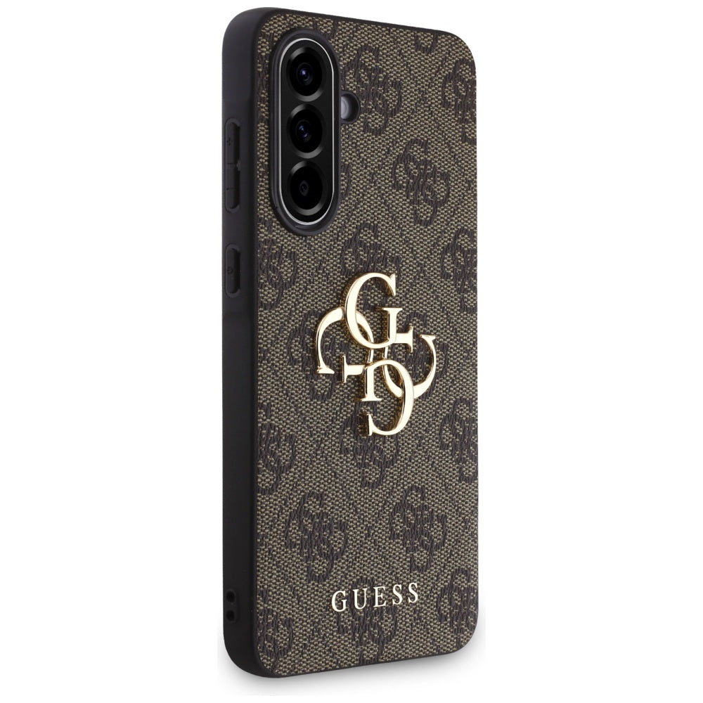 Husa pentru Samsung Galaxy A56 A566, Guess, 4G Big Logo, Maro