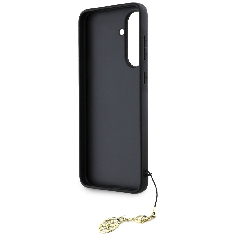 Husa pentru Samsung Galaxy A56 A566, Guess, 4G Charm, Neagra