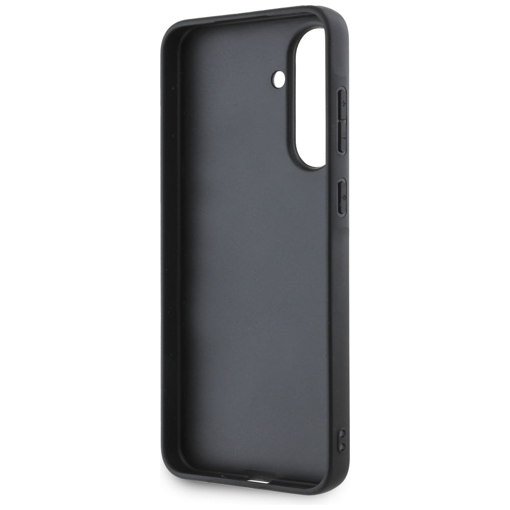 Husa pentru Samsung Galaxy A56 A566, Karl Lagerfeld, Saffiano Karl & Choupette Metal, Neagra