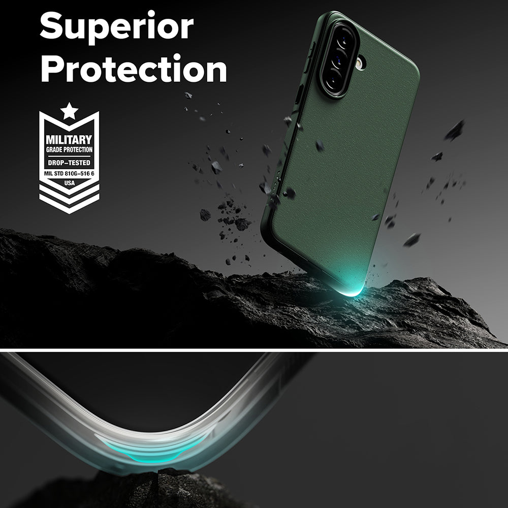 Husa pentru Samsung Galaxy A57 5G, Ringke, Onyx, Verde Inchis