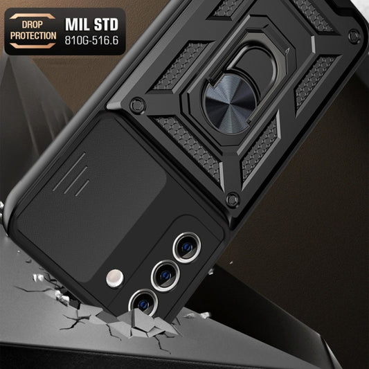 Husa pentru Samsung Galaxy S21+ 5G G996, Techsuit, CamShield, Neagra