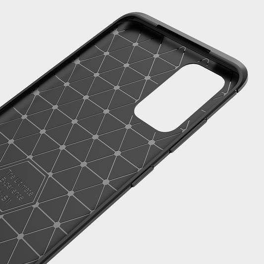 Husa pentru Samsung Galaxy S21 Ultra 5G G998, Techsuit, Carbon, Neagra