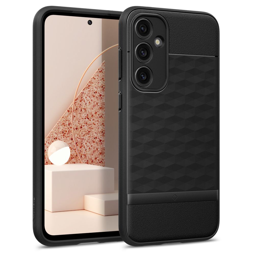 Husa pentru Samsung Galaxy S23 FE S711, Spigen, Caseology Parallax, Neagra Mata
