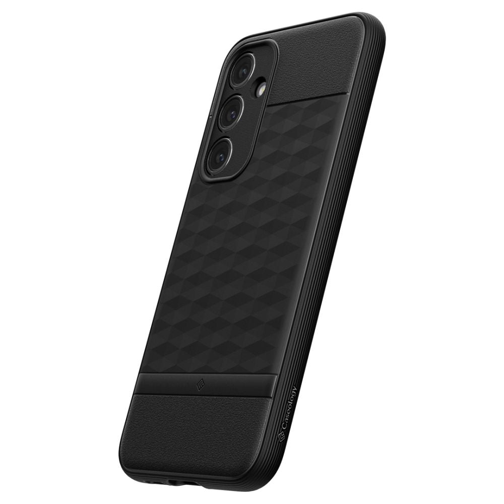 Husa pentru Samsung Galaxy S23 FE S711, Spigen, Caseology Parallax, Neagra Mata