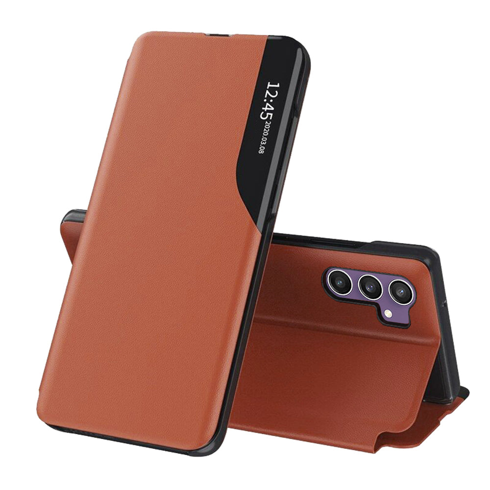Husa pentru Samsung Galaxy S23 FE S711, Techsuit, eFold, Portocalie
