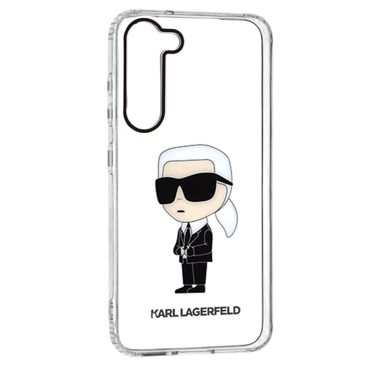 Husa pentru Samsung Galaxy S23+ S916, Karl Lagerfeld, Ikonik Karl, Transparenta