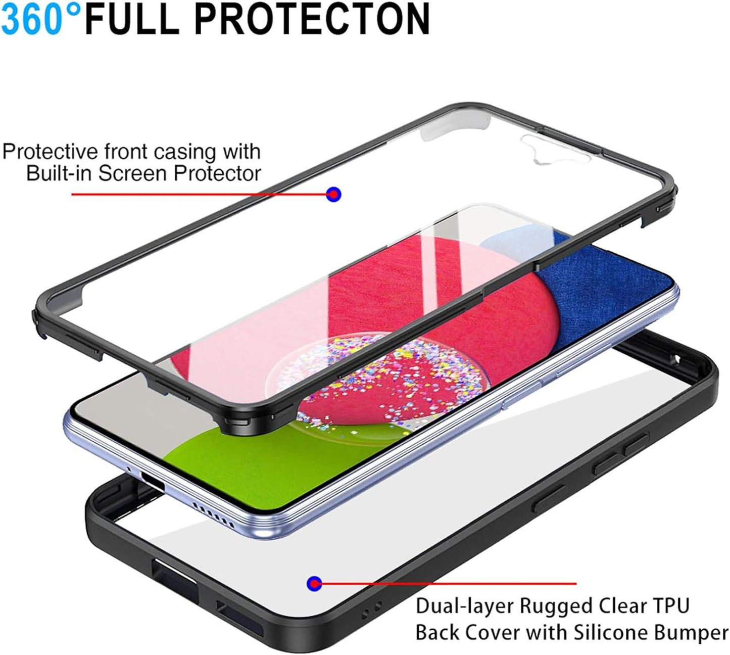 Husa pentru Samsung Galaxy S23+ S916, Techsuit, ColorVerse 360, Neagra