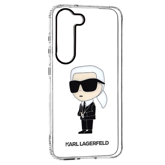 Husa pentru Samsung Galaxy S23 S911, Karl Lagerfeld, Ikonik Karl, Transparenta